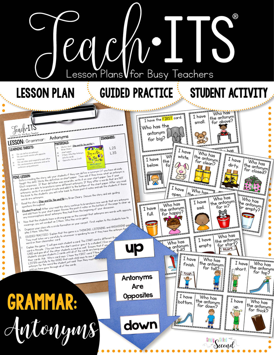 Synonyms Lesson Plan – Simply Skilled Teaching