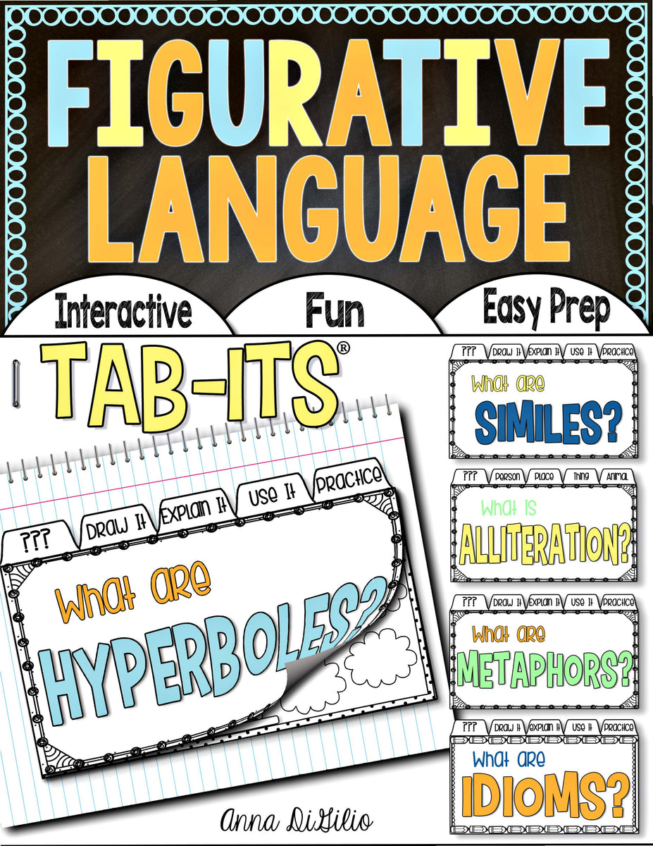 Figurative Language Tab-Its® | Distance Learning – Simply Skilled Teaching