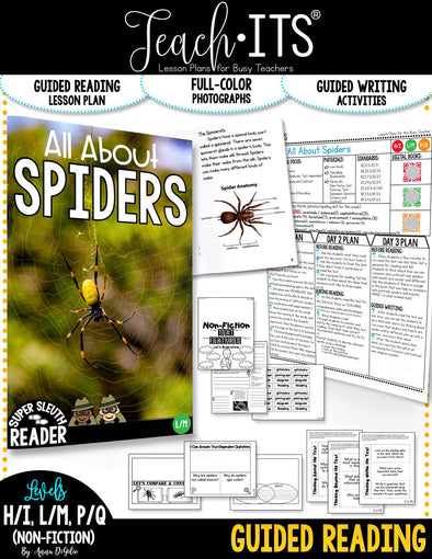 Guided Reading  NON-FICTION Vol. 9 "All About Spiders"