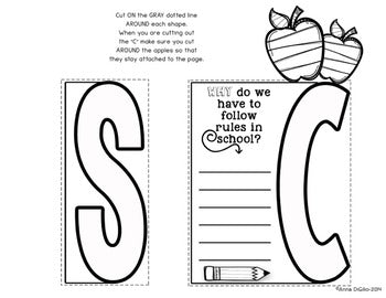 School Rules Flip Flap Book® | Distance Learning – Simply Skilled Teaching