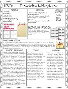 3rd Grade Guided Math Multiplication – Simply Skilled Teaching