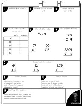 4th Grade Guided Math Unit 2 Multiplication – Simply Skilled Teaching