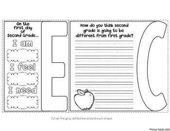 First Day of 2nd Grade Flip Flap Book® | Distance Learning – Simply ...
