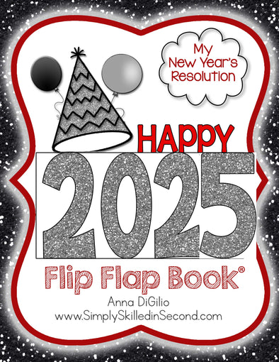 2024 New Year Resolutions Flip Flap Book® | Distance Learning