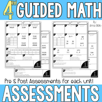 4th Grade Guided Math Assessments