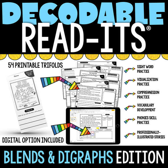 Decodable Read-Its® (Blends & Digraphs Edition) | Distance Learning