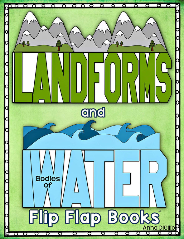 Landforms and Water Flip Flap Book® | Distance Learning