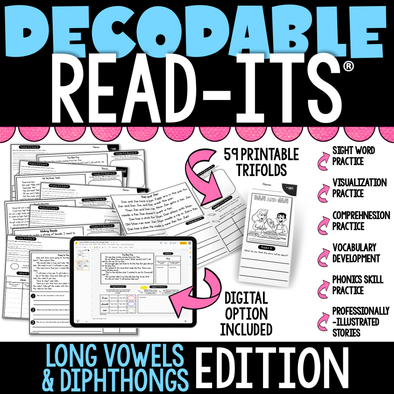 Decodable Read-Its® (Long Vowels & Dipthongs Edition) | Distance Learning