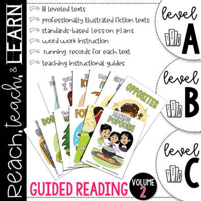 Guided Reading A-C Volume 2 Bundle | Distance Learning