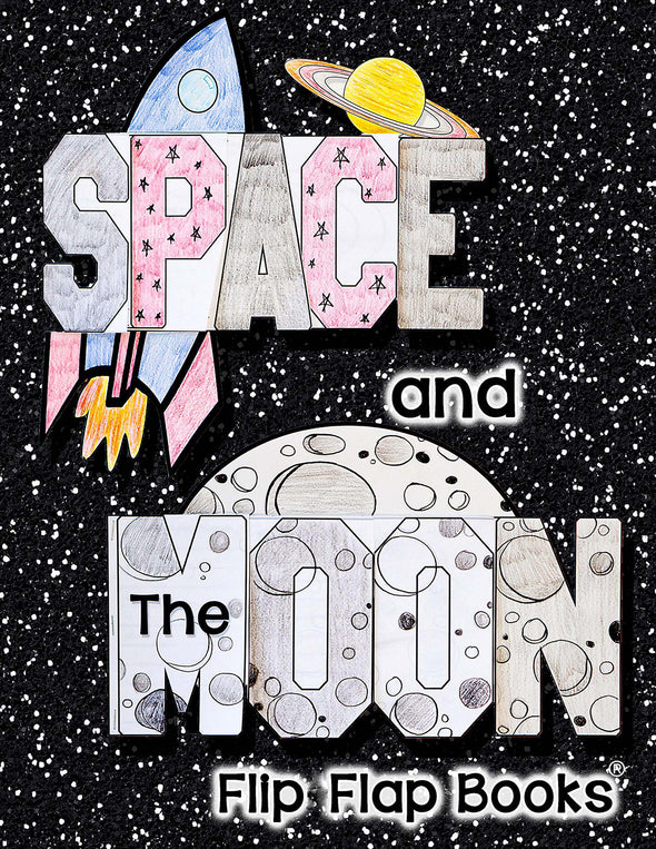 Space and Moon Flip Flap Book® | Distance Learning