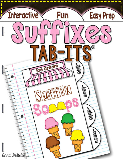 Suffixes Tab-Its® Scoops | Distance Learning