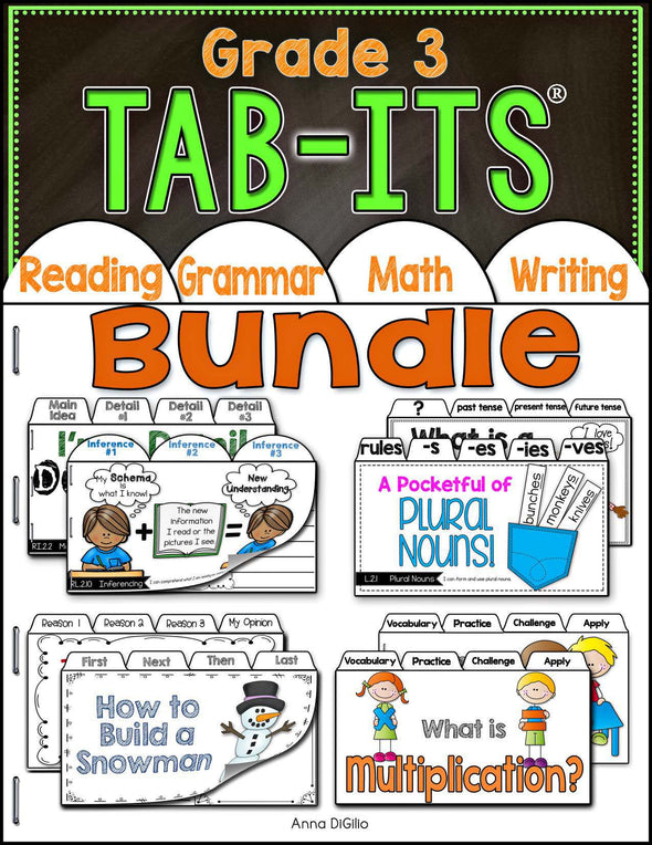 3rd Grade Tab-Its® Bundle | Distance Learning