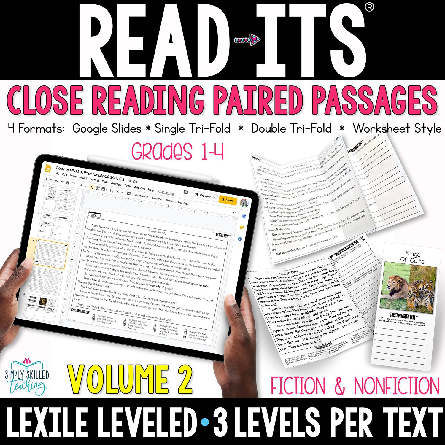 Close Reading Passages + Distance Learning {Lexile} Volume 2 – Simply ...