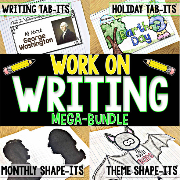 Work on Writing MEGA Bundle | Distance Learning