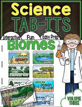 Science Interactive Notebook Biomes Tab-Its® Volume 3 | Distance Learning