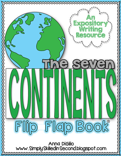 The Seven Continents Flip Flap Book® | Distance Learning