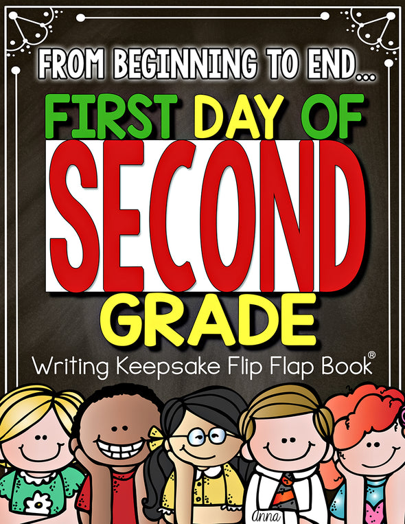 First Day of 2nd Grade Flip Flap Book® | Distance Learning