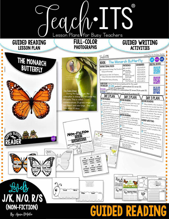 Guided Reading  NON-FICTION Vol. 1 "The Monarch Butterfly"