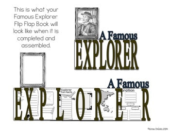 Famous Explorers Flip Flap Book® | Distance Learning