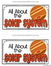 Solar System Tab-Its® | Distance Learning