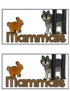 Mammals Tab-Its® | Distance Learning