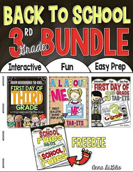 Back to School BUNDLE 3rd Grade | Distance Learning