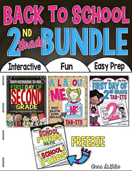 Back to School BUNDLE 2nd Grade | Distance Learning