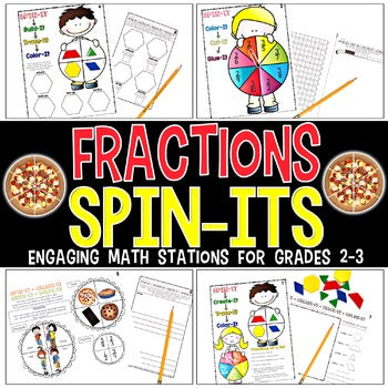 Fractions Spin-Its Math Stations