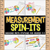 2nd Grade Measurement Spin-Its Math Stations