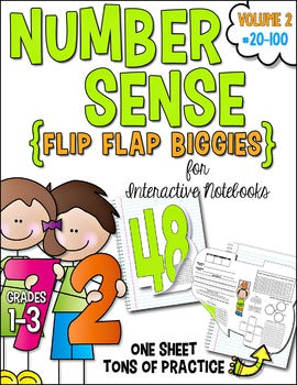 Number Sense Flip Flap® Biggies 20-100