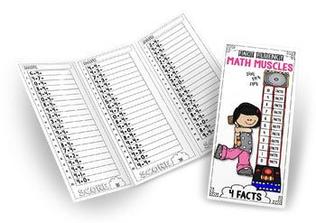 FACT FLUENCY Math Muscles Trifolds Addition & Subtraction