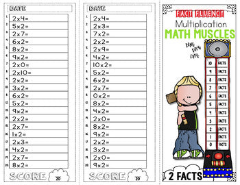 FACT FLUENCY Math Muscles Trifolds Multiplication and Division