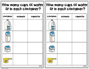 Simply Capacity Worksheet 3rd Grade Guided Math Capacity – Simply Skilled Teaching