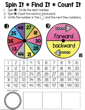 1st Grade Spin-Its Math Stations Yearlong GROWING Bundle