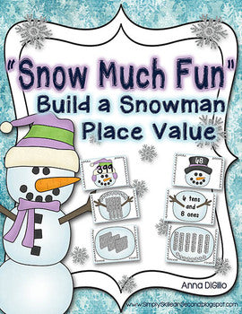 Build A Snowman Place Value Math Unit