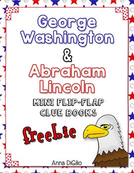 Washington and Lincoln Mini Flip Flap Books® (Free)