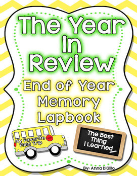 End of the Year Memory Lapbook - The Year in Review