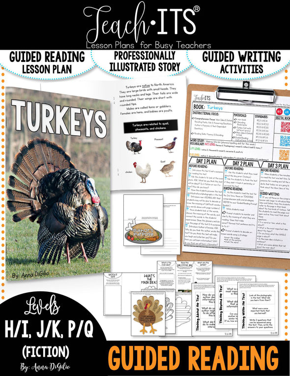 Guided Reading  NON-FICTION Vol. 10 "Turkeys"