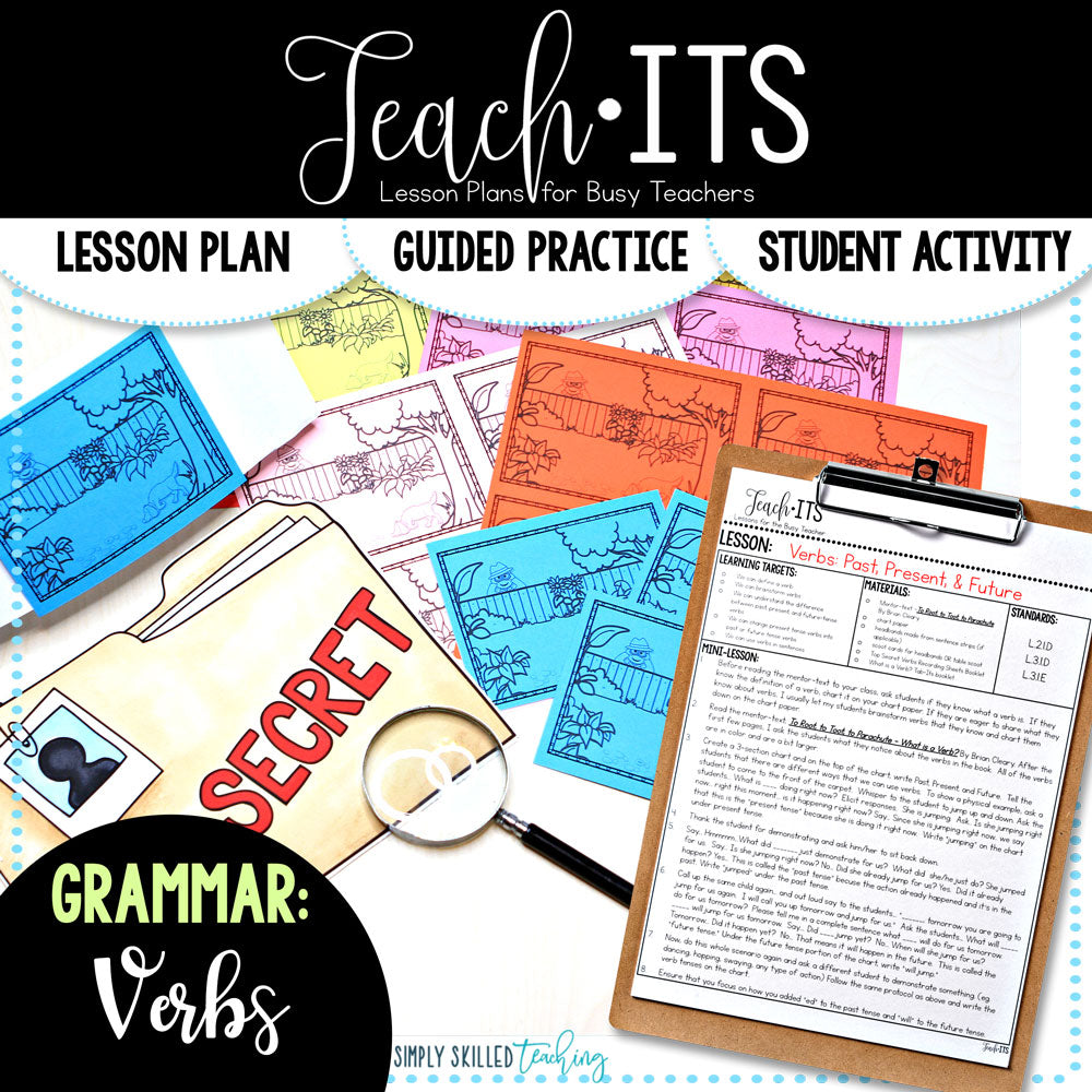 Verbs For Lesson Plan Verbs Lesson Plan – Simply Skilled Teaching