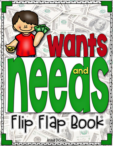 Wants and Needs Flip Flap Book® | Distance Learning